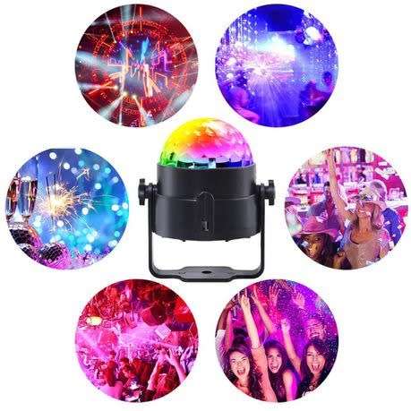 LED RBG Disco Ball Sound Activated Party Lights with Remote Control