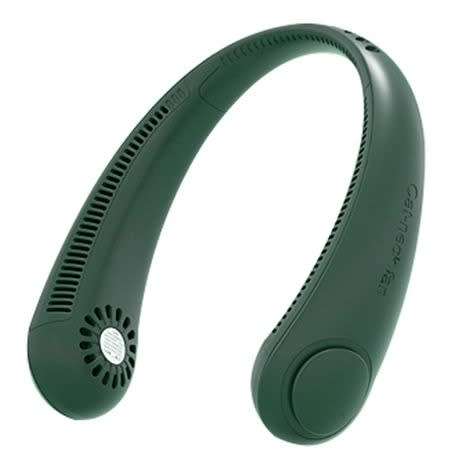 Mini Hanging Neck Fan, USB Rechargeable ,Air Cooler Portable Bladeless Fan - GREEN