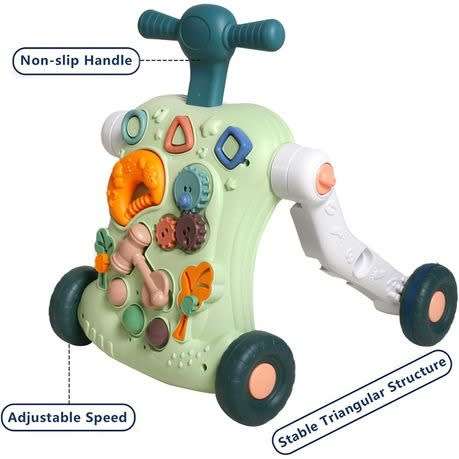 Multi-Functional Baby Walker 6 in 1 Adjustable Musical Learning Walker