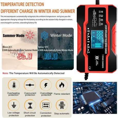 12v24v Intelligent Pulse Repair Charger Q-DP1210