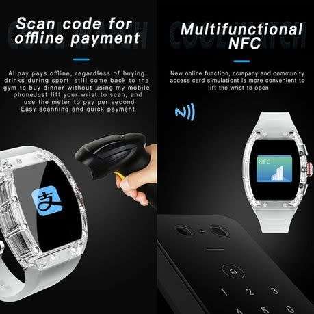 IP67 waterproof mechanical watch crystal case YD05 Sports smartwatch