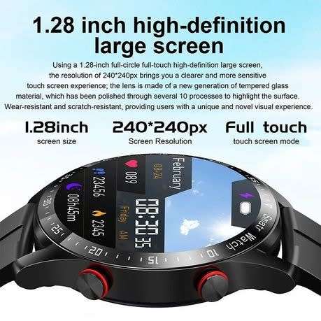2023 Men/Women Smart Watch Waterproof Smart Watch Bluetooth Steel Strap - Silver