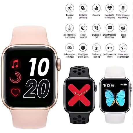 Smart Watch W26 Pro Max Special Series 8,Earphone + Strap - Pink