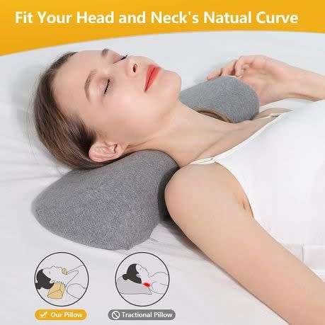 Cervical Neck Pillow for Sleeping, Memory Foam Pillow Neck