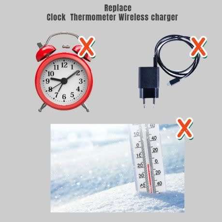 Wireless Charging Clock Alarm