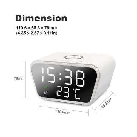 Wireless Charging Clock Alarm