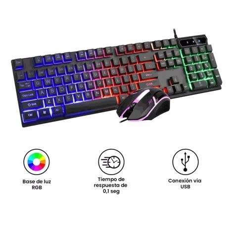 Mechanical RGB Backlit Ergonomic Gaming Mouse and Keyboard Set