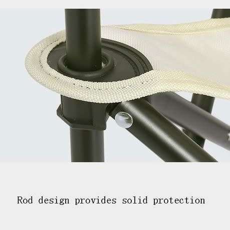 Steel Frame Support,with Magazine Pocket,for Outdoor,Fishing Folding Chair
