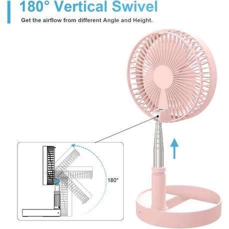 8-Inch Rechargeable Foldaway Fan & Standing Fan
