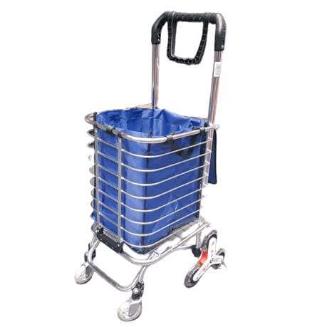 Foldable Trolley Bag with Wheels and Pull Handle