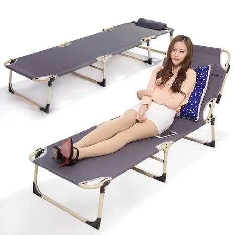 Foldable Lounge Sunbed Chair  - Grey