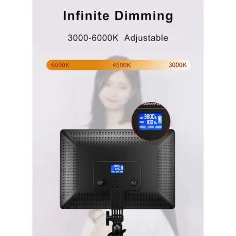 Video and Photography Continuous LED Light 3200-6000k A111