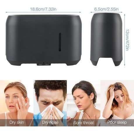 Flame Humidifier - Black - 1 Pack