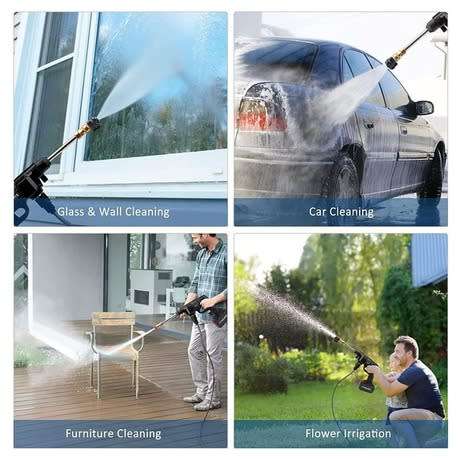 48V Electric High Pressure Car Washer | Manual Rechargeable Car-Washing