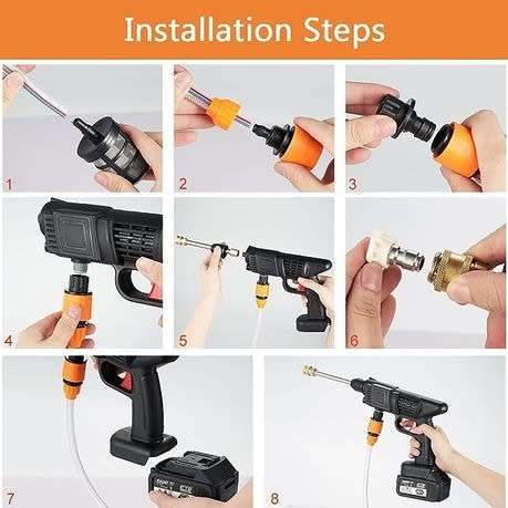 48V Electric High Pressure Car Washer | Manual Rechargeable Car-Washing