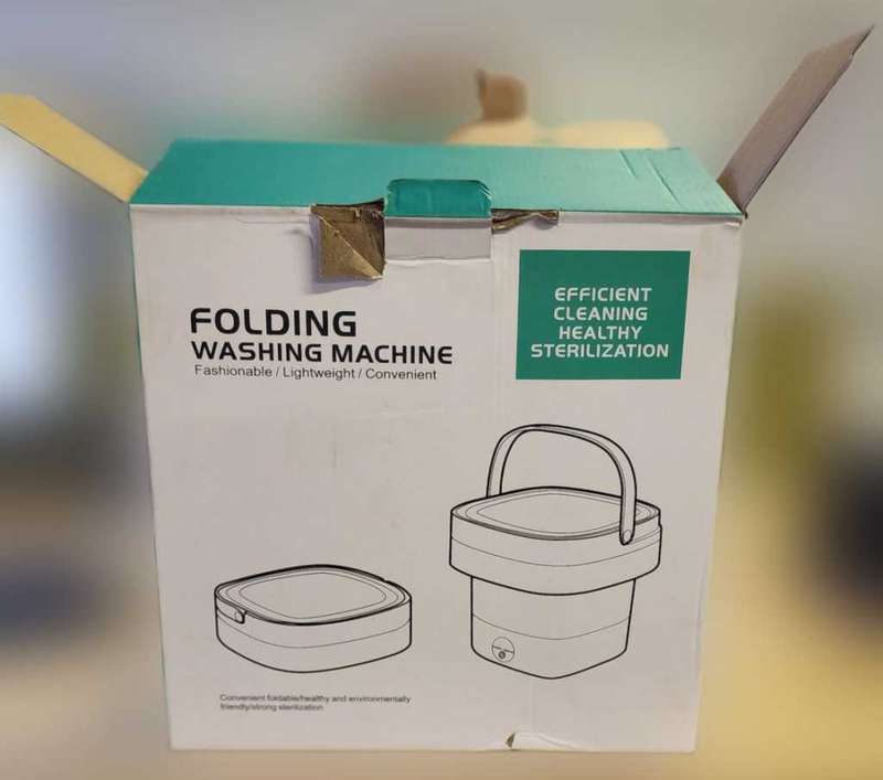 Portable Washing Machine 6.5L Foldable Mini Small Washer Automatic Drainage - Blue