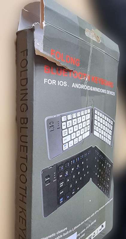Bluetooth Portable High Quality Folded Keyboard - BLACK