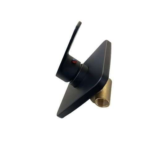 High Quality Brass Matte Black Square Shower Mixer