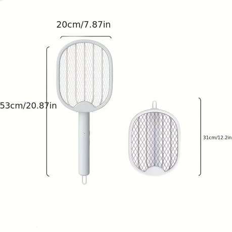 Foldable Electric Mosquito Swatter, Rechargeable Powerful, Trap Lamp