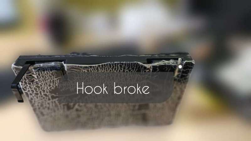 3-Way Barber Mirror Hook Can Be Adjusted By 360