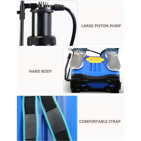 Flesser Backpack Sprayer 4 Gallon Pump Pressure Knapsack Weed Sprayer - Blue