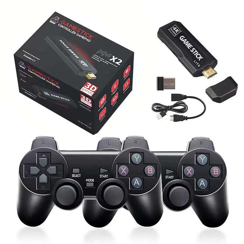 Game Stick Gen 2x2 Plus Game Console 4K Wireless Game Controller HDMI TV 3D