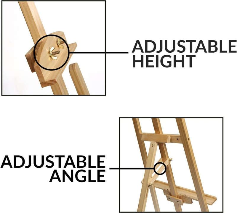 FA PLUS 1.5m H Professional Art Wooden Easel, Adjustable Easel