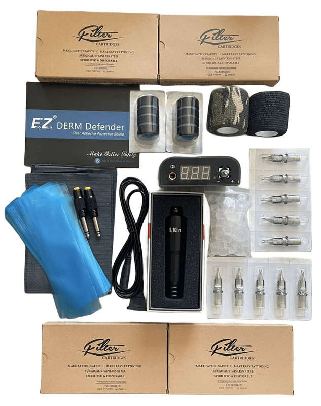 Rotary Professional's Body Art Tattoo Kit Combo