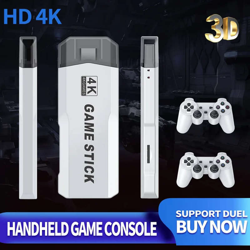 M2 Video Game Console 10000Games 4K HDMI 3D Game Stick
