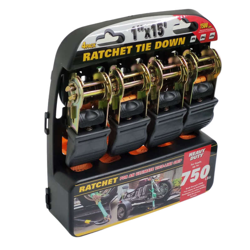 4 Piece Ratchet Tie Down - 4.5MX25MM