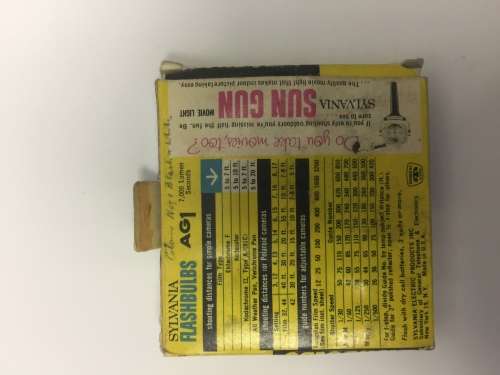 Vintage Sylvania Blue Dot Flashbulbs Ag1b 1 Pack Of 12 Blue Bulbs