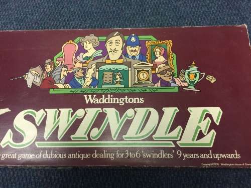 Vintage 1976 Waddingtons Swindle Board Game. 100% Complete