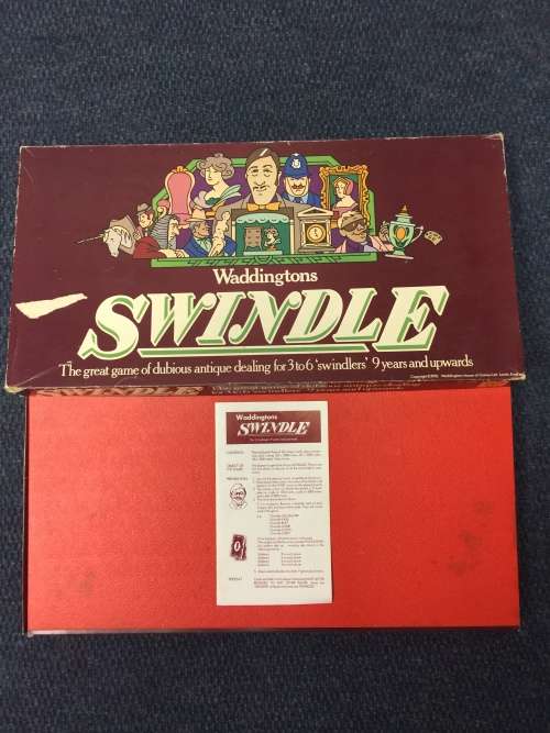 Vintage 1976 Waddingtons Swindle Board Game. 100% Complete