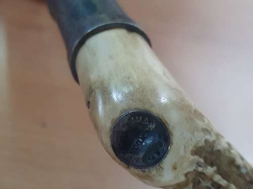 Vintage Lunge Whip with Antler Handle 1930s