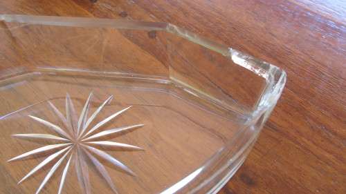 SET OF 5 SNACK DISHES ON SILVER TRAY