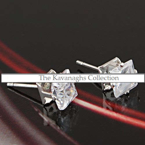 The Kavanaghs Collection - Princess Cut Simulated Diamond Earrings