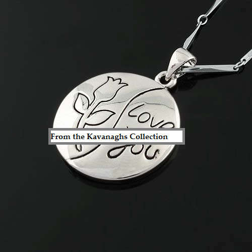 Kavanaghs - I Love You Pendant and Necklace
