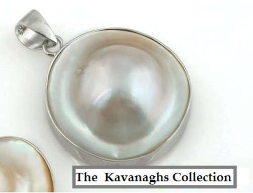 The Kavanaghs Collection - Genuine Mabe Pendant in 925 Sterling Silver