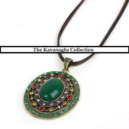 Kavanaghs - Antique Style Rhinestone Pendant