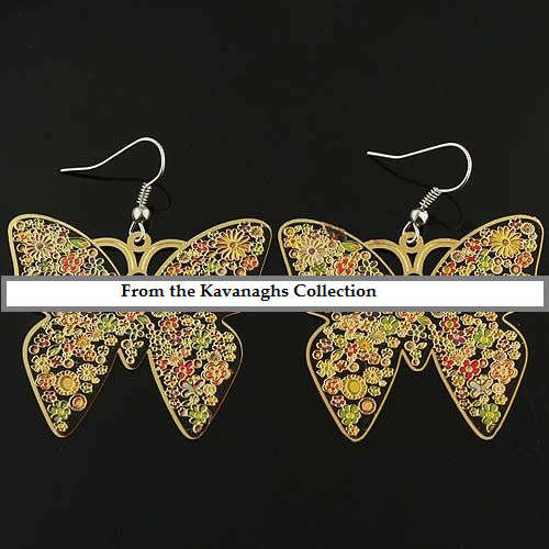 The Kavanaghs Collection - Beautiful Copper Butterfly Earrings