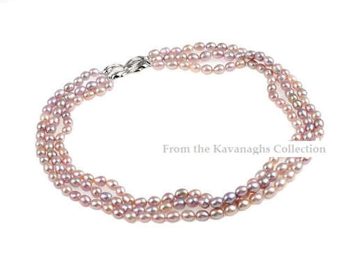 FREE SHIPPING - Stunning Genuine Freshwater Pearl Necklace