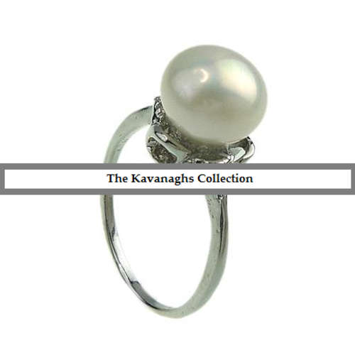 The Kavanaghs Collection - 9mm White Freshwater Pearl Ring