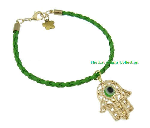 From the Kavanaghs Collection - Lovely Green Hamsa Bracelet
