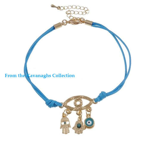 From the Kavanaghs Collection - Blue Hamsa Bracelet