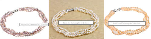Lot of THREE Stunning Freshwater Pearl Necklaces