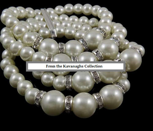 From the Kavanaghs Collection - Four Row Shell Pearl Bracelet