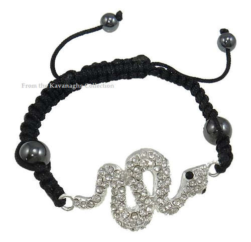 From the Kavanaghs Collection - Sparkling Rhinestone Snake Bracelet