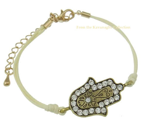 From the Kavanaghs Collection - Ivory Colour Hamsa Bracelet