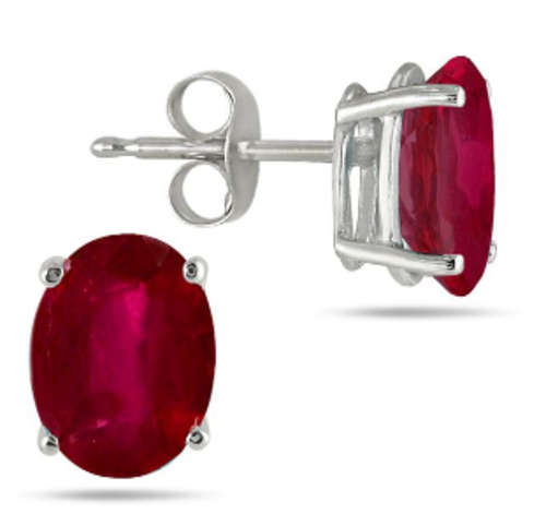 The Kavanaghs Collection - Classy 1.20cts Genuine Ruby Earrings