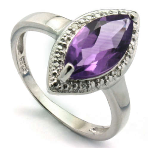 The Kavanaghs Collection - Magnificent 1.63cts Amethyst and Diamond Ring